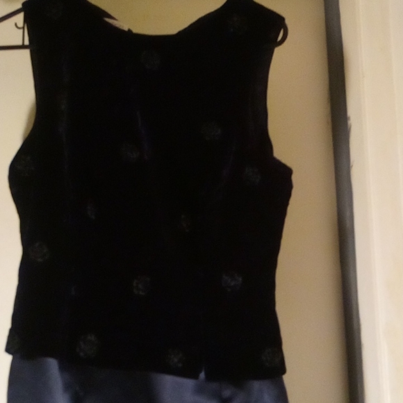 Maggy London by Kenneth Nolan  purple upper navy bottom size 10 - Picture 2 of 3